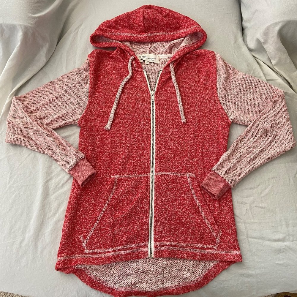 Vintage Havana Red Zip Up Jacket (Size S)